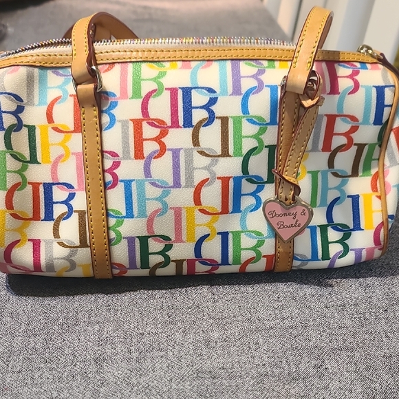 Dooney & Bourke Colorful Logo Shoulder Bag - Picture 1 of 1